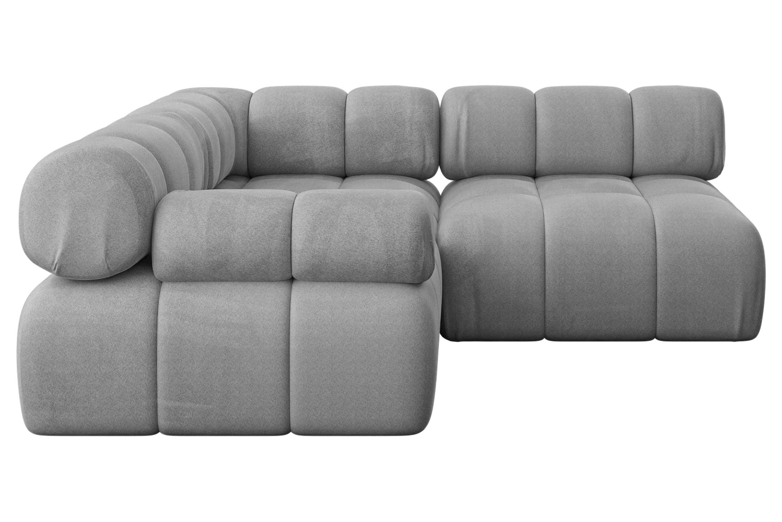 Altdecor Ecksofa Hellgrau 190x190 cm