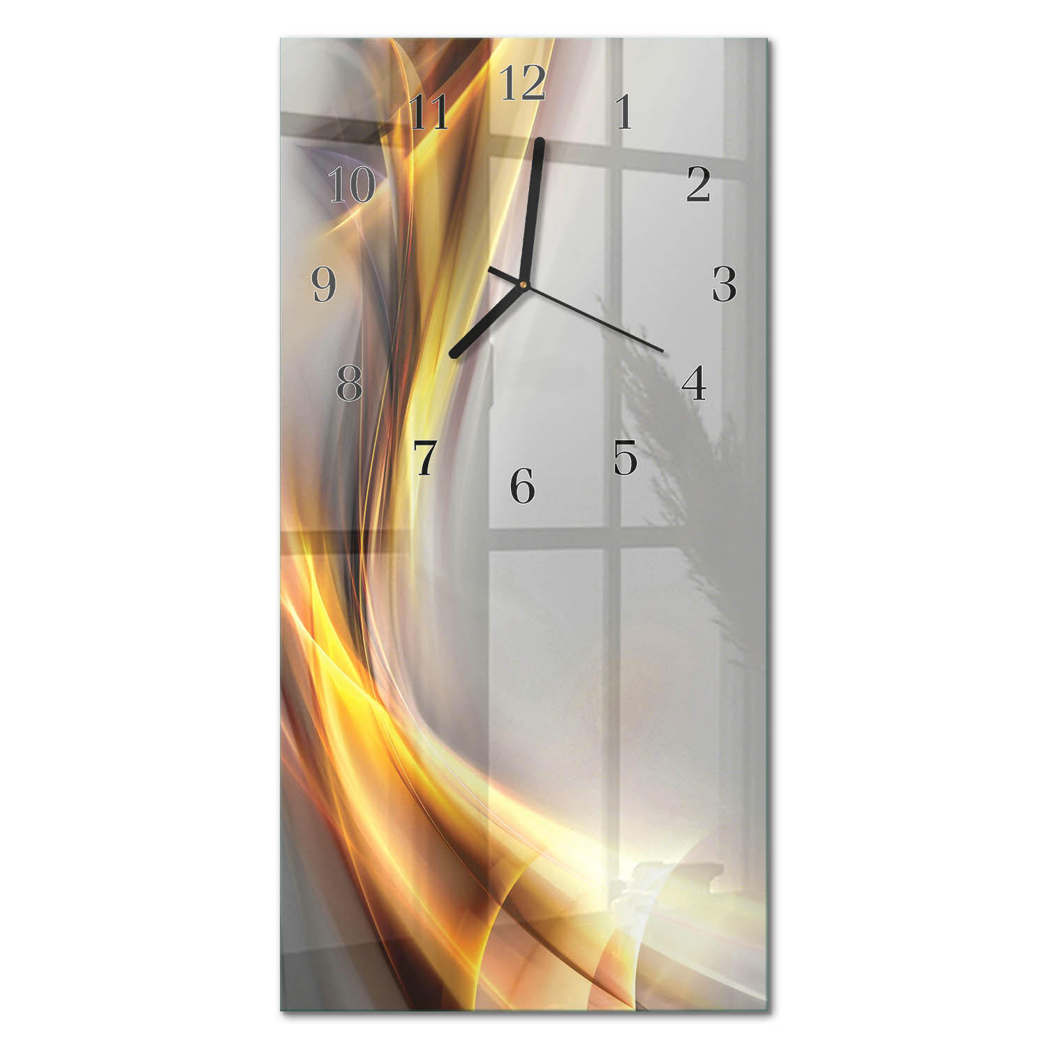 WANDUHR 60x30 cm - Orchidee - Multicolor, Glas (30/60/0.4cm) - TULUP