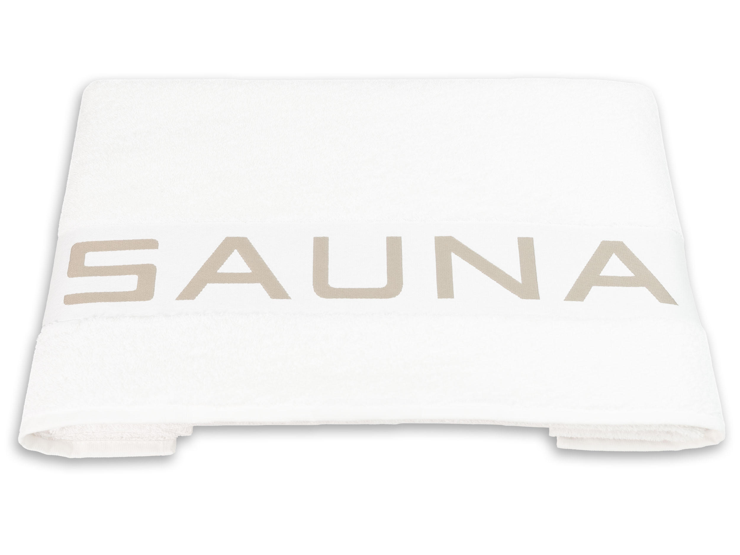 SAUNATUCH, 80x200 cm, 100% Baumwolle, Weiß - Weiß, Textil (80/200cm) - Zollner