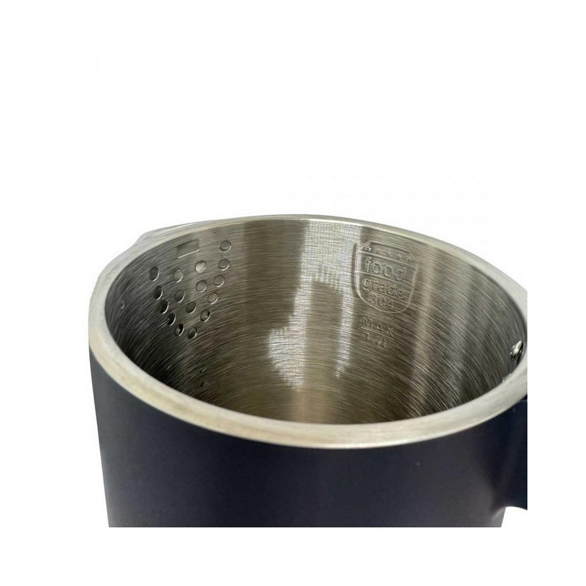 WASSERKOCHER ELEKTRISCH Graphit 24/23/25 cm KB7892 - Graphitfarben, Metall (23/25/24cm) - Klausberg 
