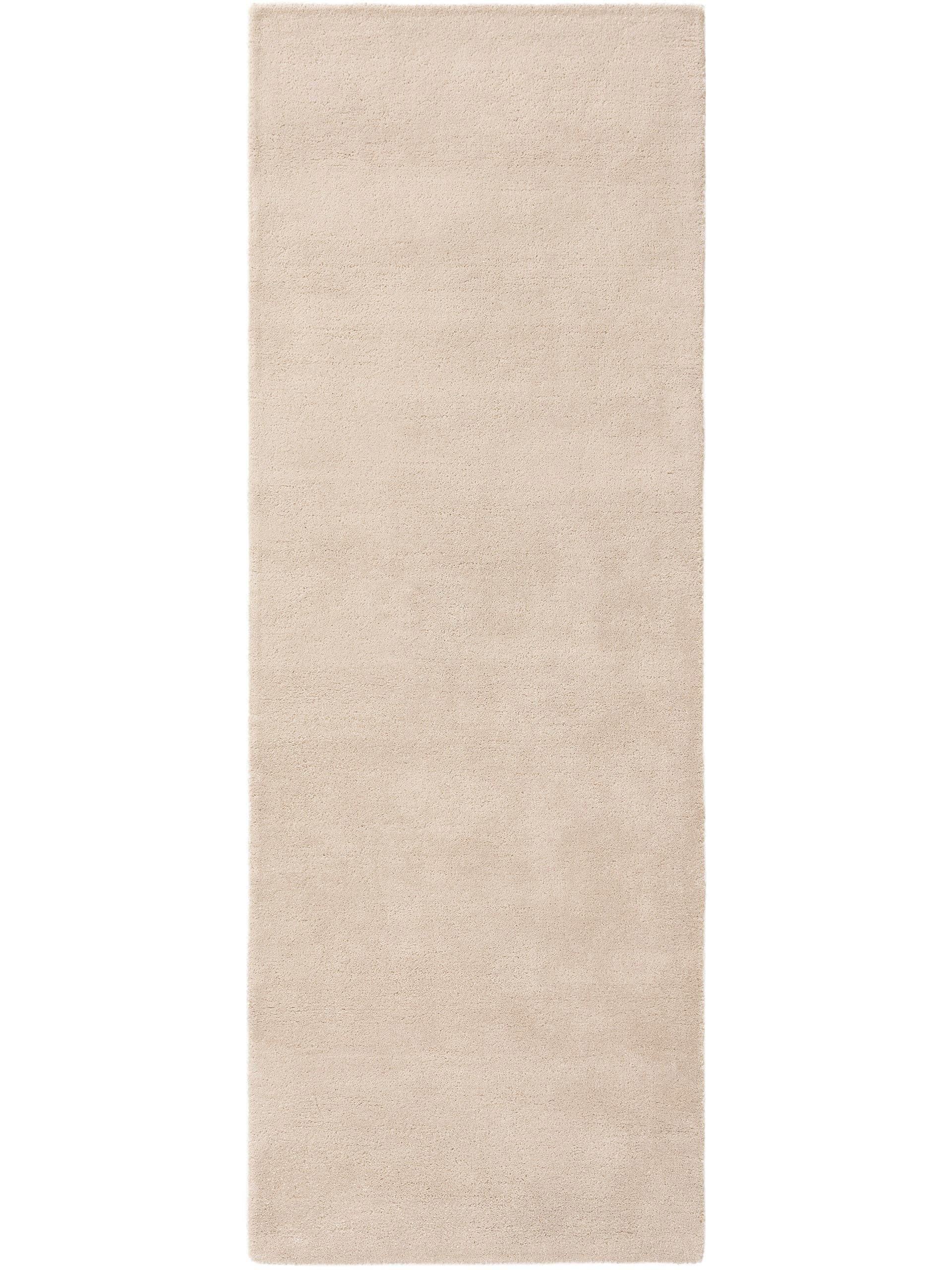 WOLLTEPPICH-LÄUFER Bent Cream 80x250 cm - Creme, Textil (80/250cm) - benuta Nest