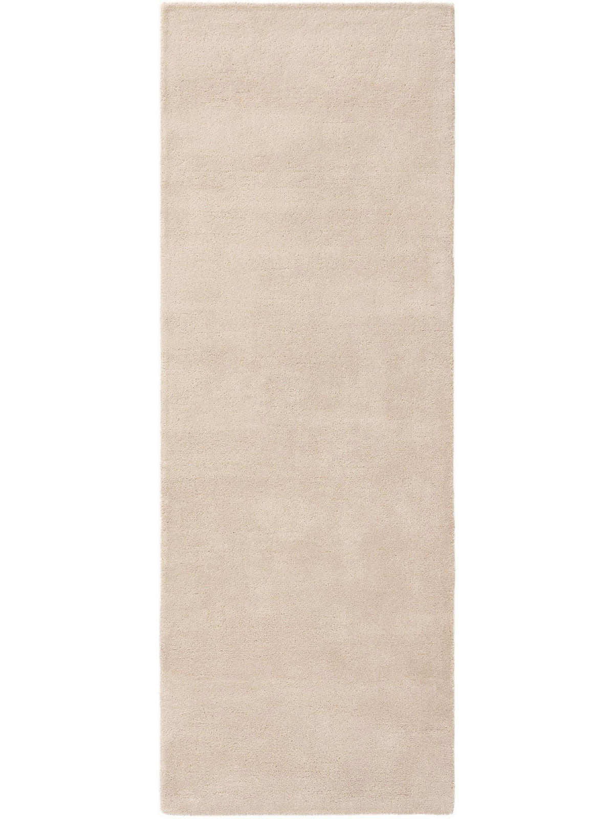WOLLTEPPICH-LÄUFER Bent Cream 80x250 cm - Creme, Textil (80/250cm) - benuta Nest