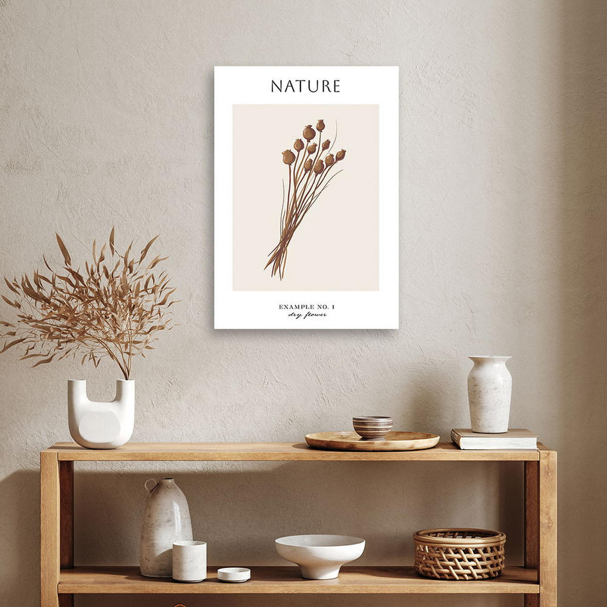 KUNSTDRUCK Beige 80/120 cm - Beige, Textil (80/120cm) - KUNSTLOFT