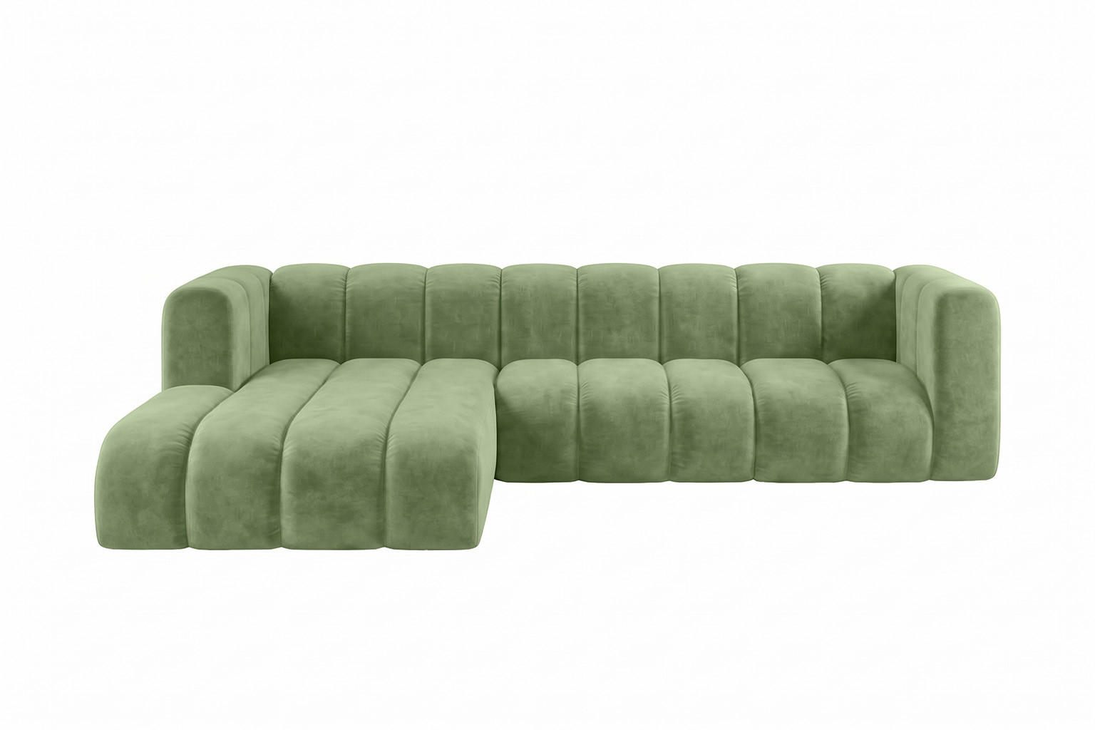 Kaiser Möbel Ecksofa Olivgrün 287x179 cm