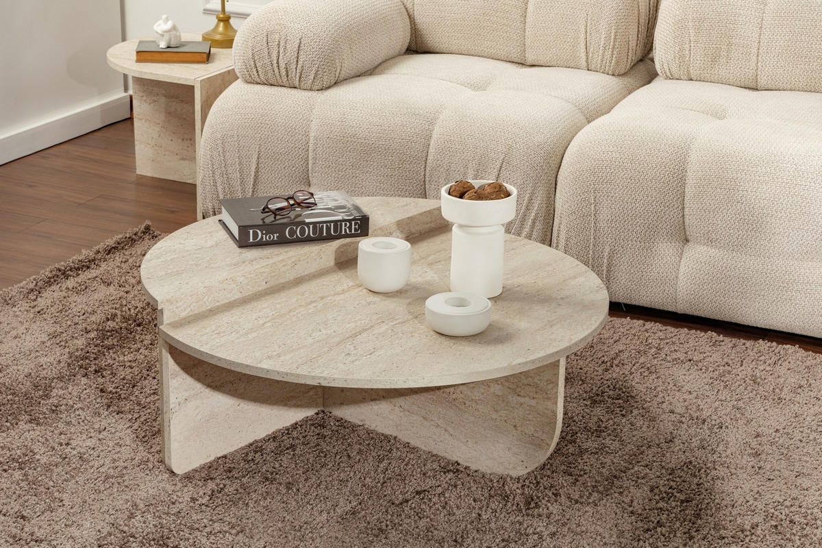 COUCHTISCH orion beige - Beige, Holz (90/60/30cm) - Habitat Garten