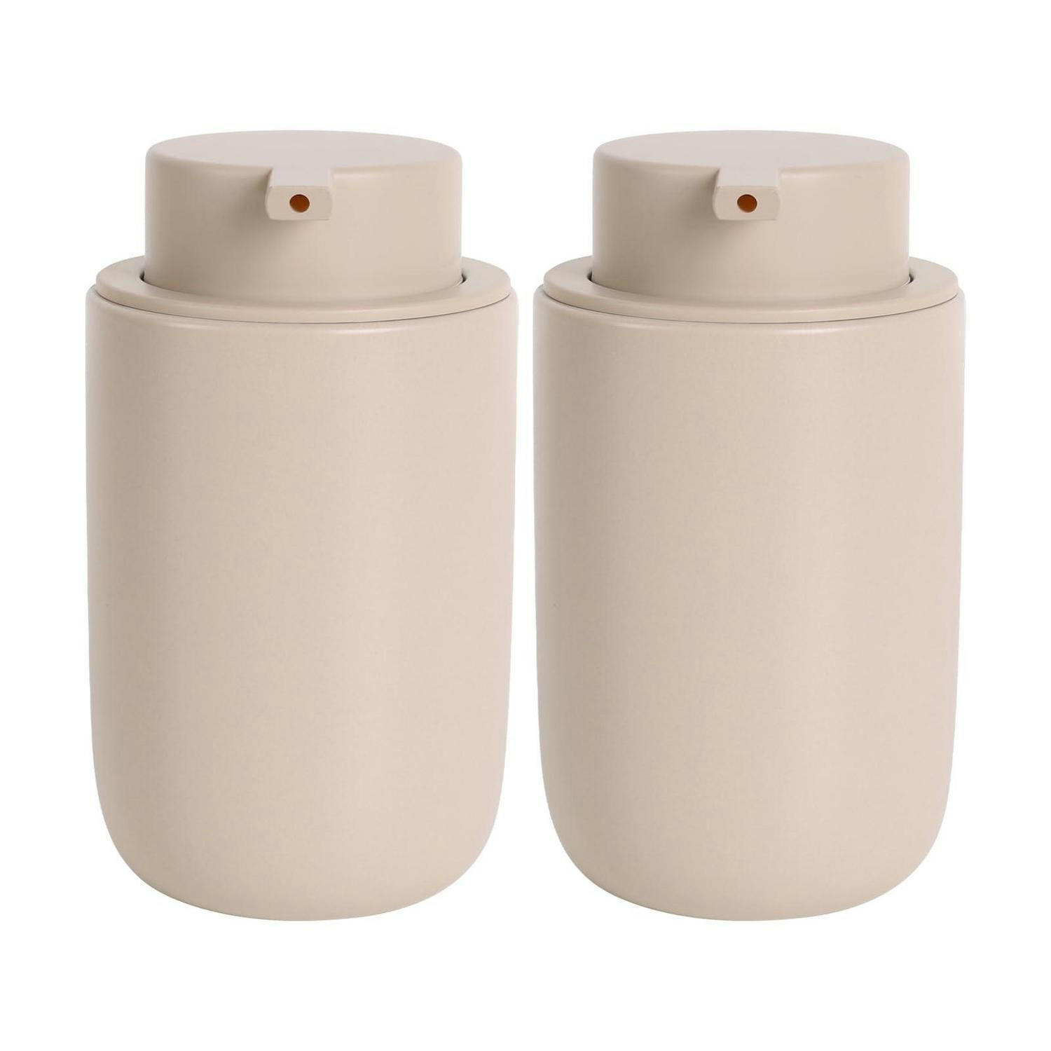 SEIFENSPENDER Keramik Khaki 350 ml - Beige, Keramik (8/14/8cm)