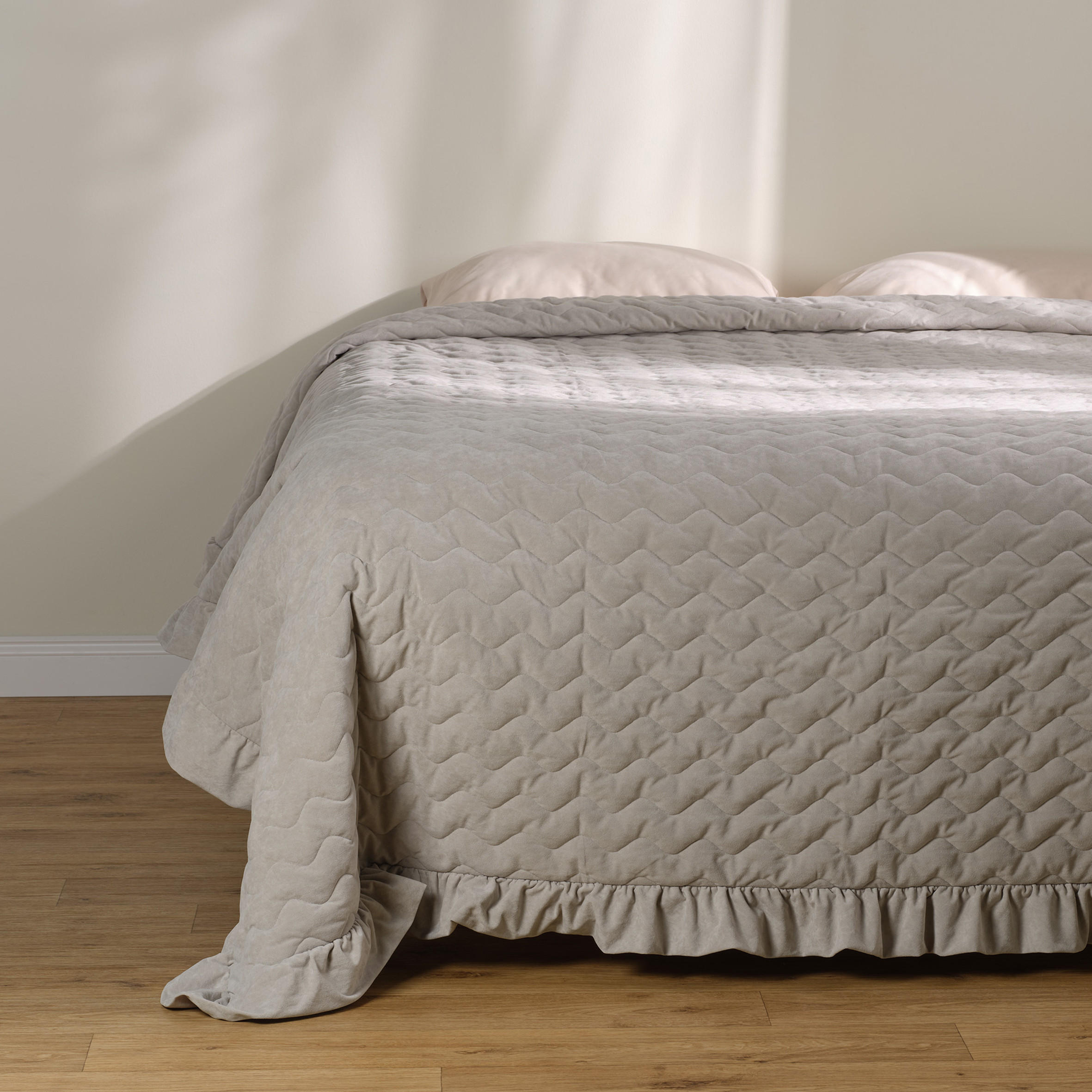 TAGESDECKE Marita - Grau, Textil (200/220cm) - home&you