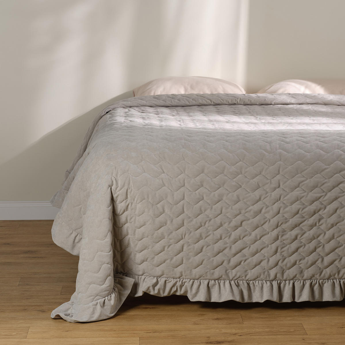 TAGESDECKE Marita - Grau, Textil (200/220cm) - home&you