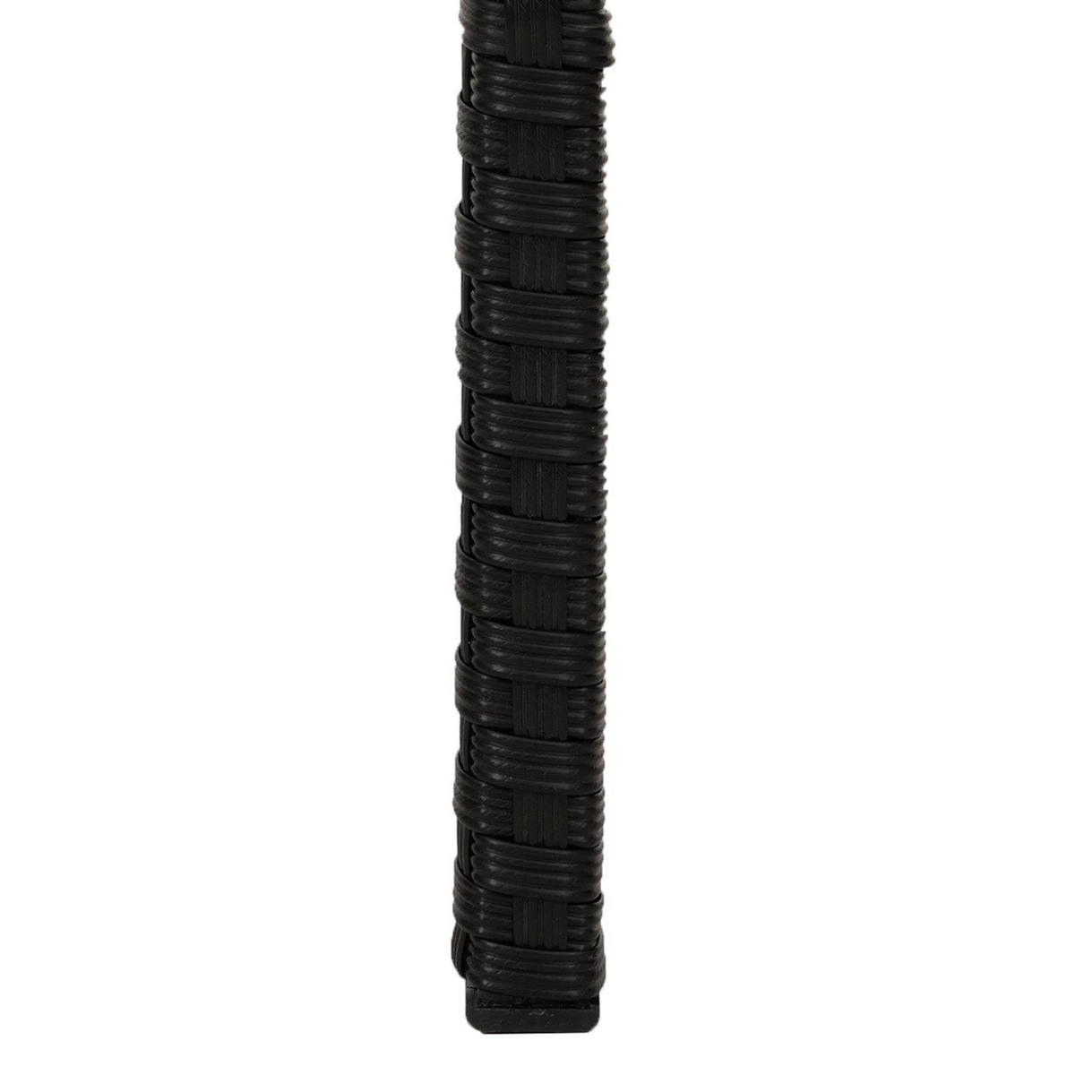 GARTEN-GARNITUR Poly-Rattan Anthrazit - Anthrazit, Metall - PROREGAL