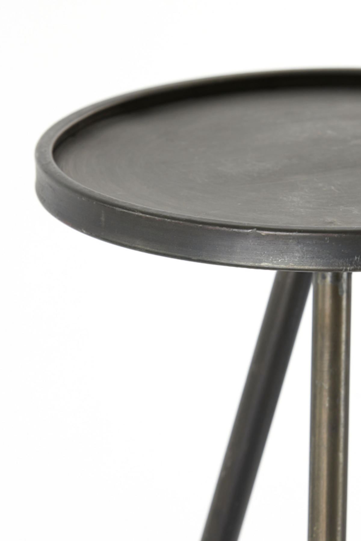 SÄULE Envira Grau Ø30/80,5 cm - Grau, Metall (30/30/80.5cm) - Light & Living