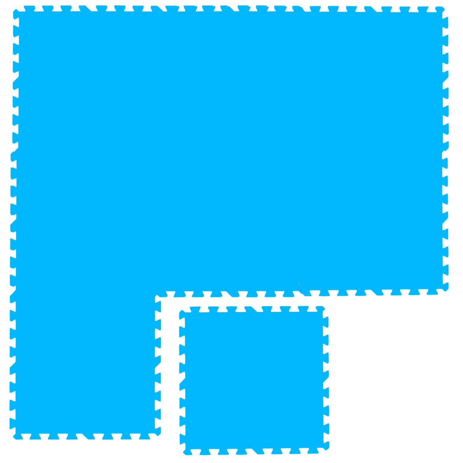 eyepower Poolmatten Blau 50x50 cm