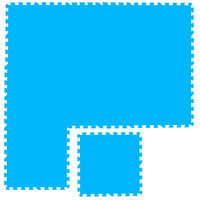 POOLMATTEN 1,9m² 8 EVA Matten 50 cm Blau - Blau, Kunststoff (50/50cm) - eyepower