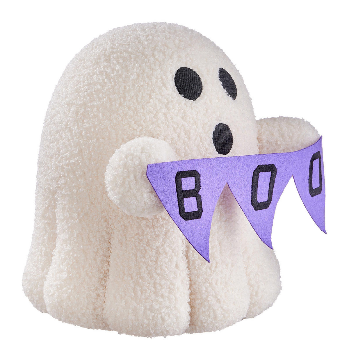 DEKO-GEIST Halloween Boo - Weiß, Kunststoff (25/27/25cm) - Butlers