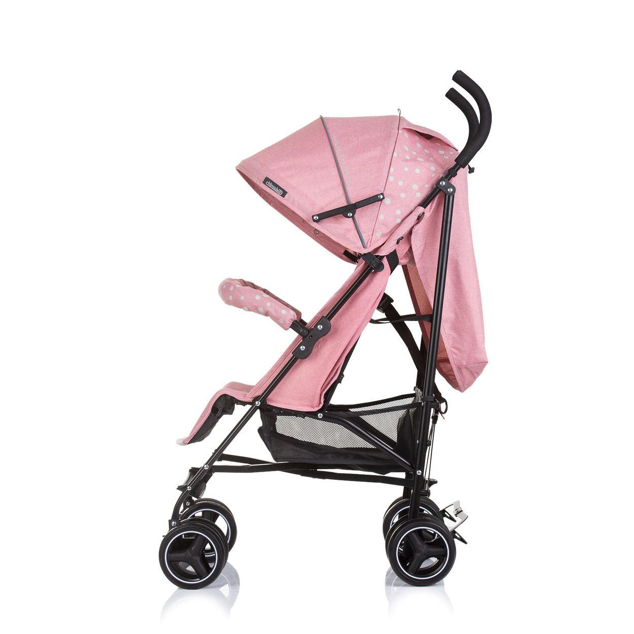 BUGGY Milano rosa Buggy bis 22 kg, Rückenlehne verstellbar, faltbar - Rosa, Metall (60/49/105cm) - Chipolino