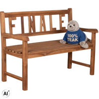 GARTENBANK Finale - Naturfarben, Holz (120/94/94cm) - Mr. Deko