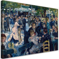 WANDBILD ball in der moulin de la galette auguste renoir - Multicolor, Textil (60/40cm) - Feeby