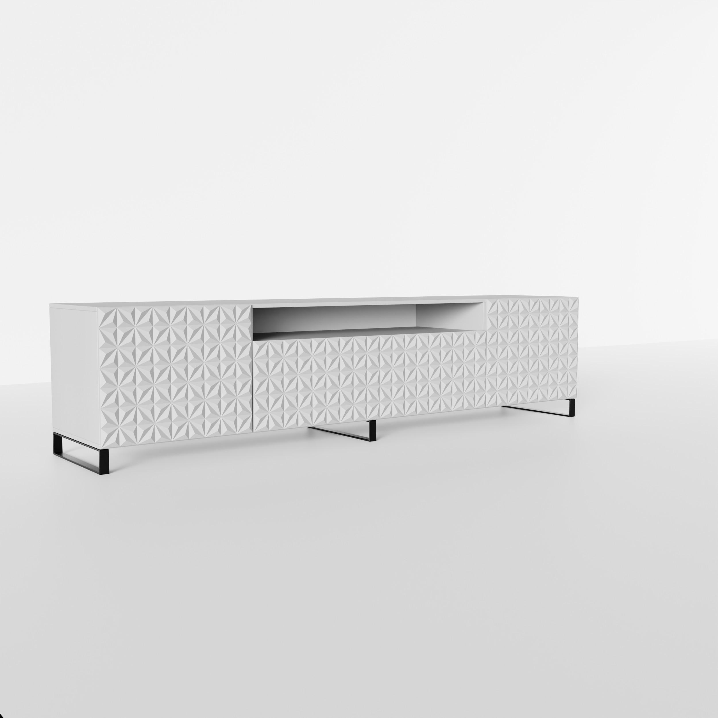 Masseno Lowboard Weiß 200x41x40 cm