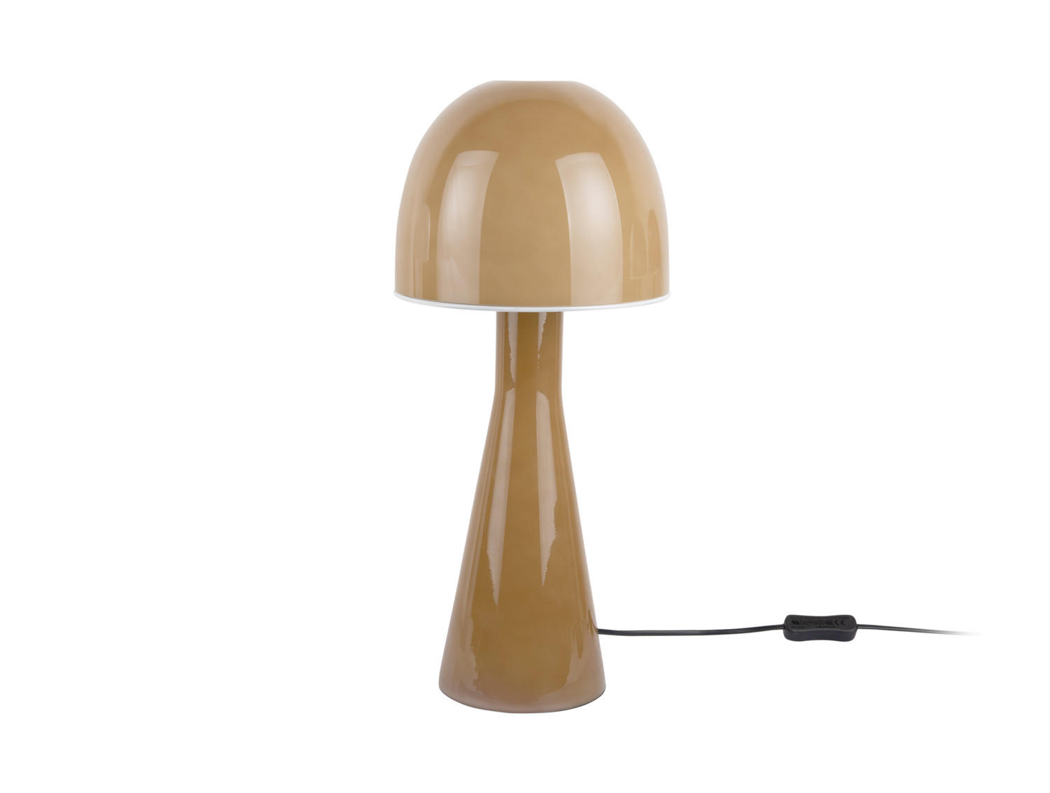 TISCHLAMPE Bombin 20/20/45 cm - Gelb, Glas (20/20/45cm) - Leitmotiv