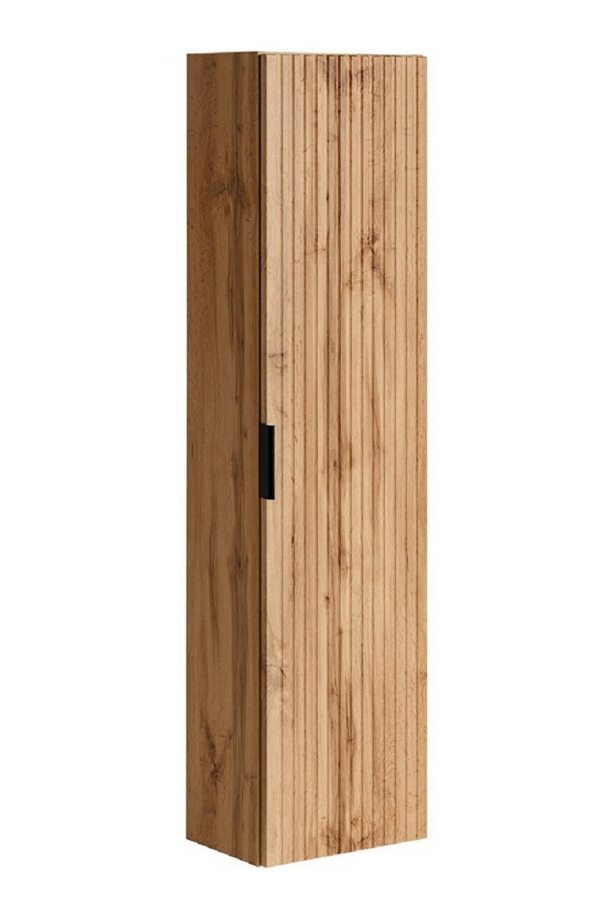 BADMÖBEL-SET 7 Teile - Adel Oak A BM57 in Wotan Oak - Eiche Wotan/Schwarz, Holz/Metall (120/140/46cm)