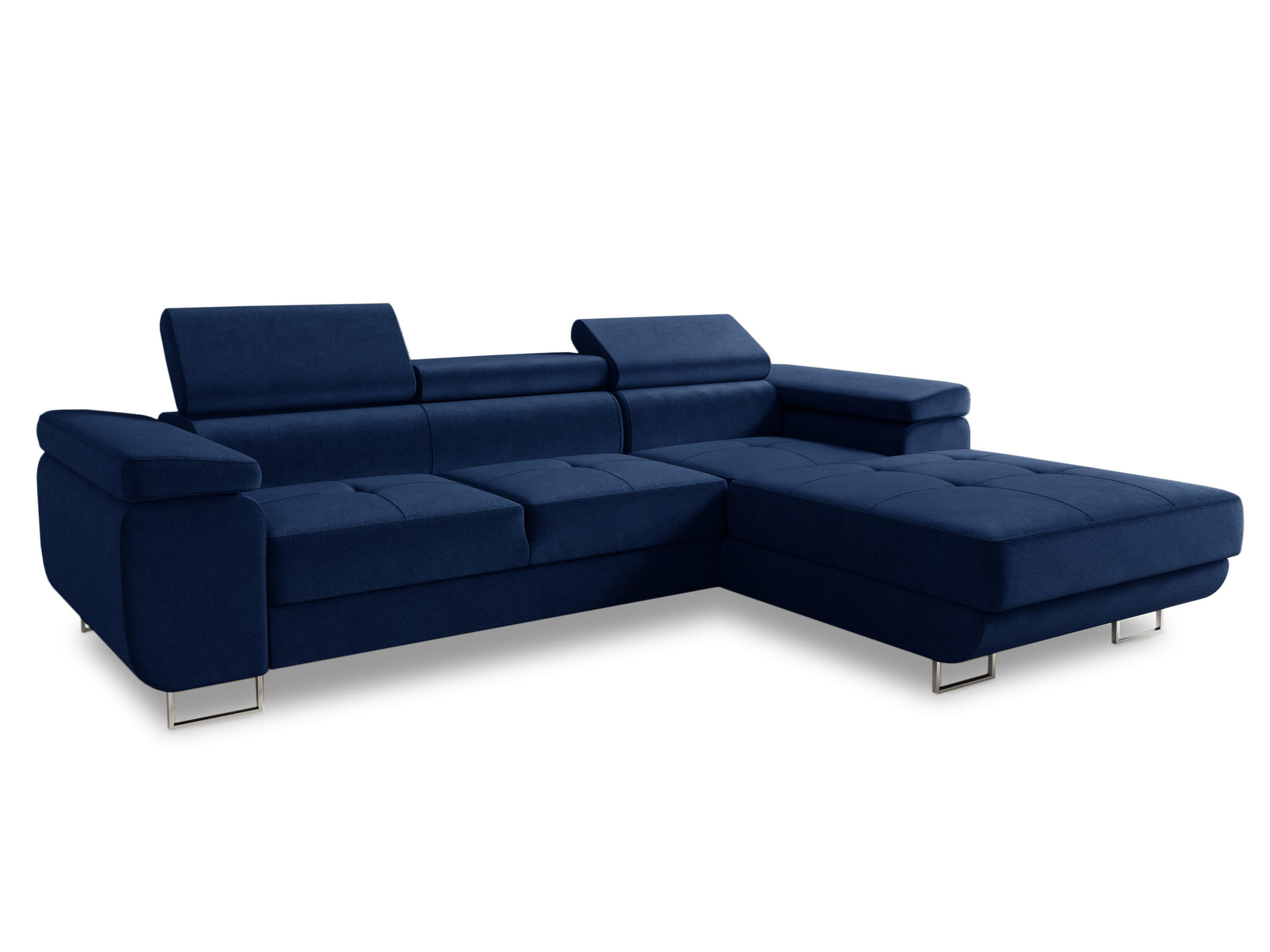 ECKSOFA Divo, Seite: Rechts - Blau, Holz/Textil (282/204cm) - Sofnet