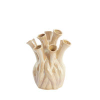 VAZE Lyset Braun 20/20/24.5 cm - Braun, Keramik (24.5cm) - Light & Living