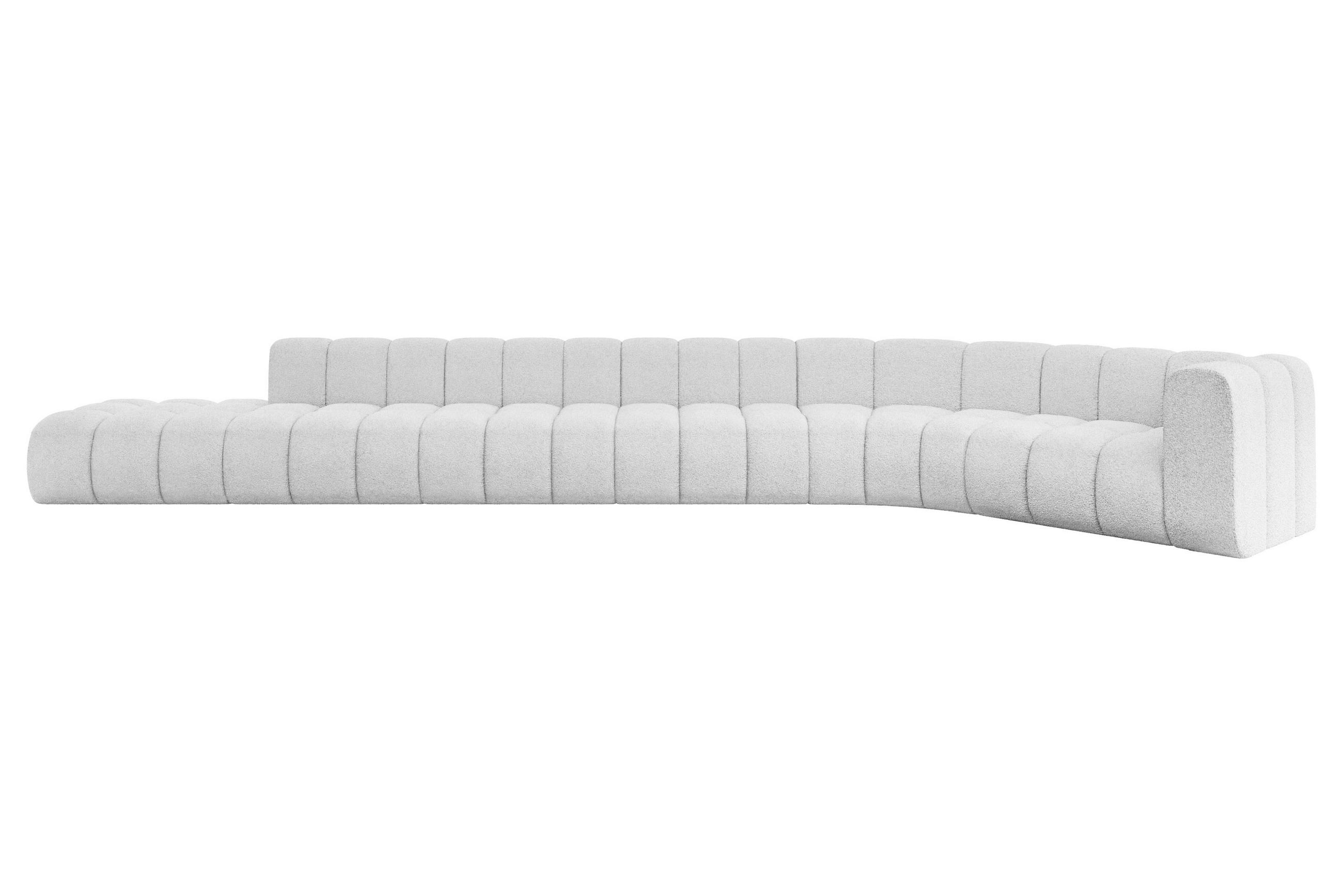 Altdecor Ecksofa Weiß 581x194 cm
