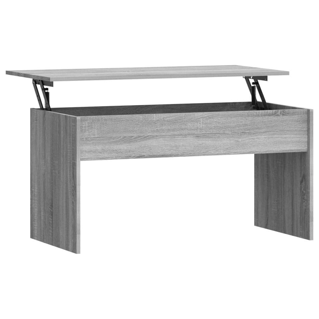 COUCHTISCH Grau Sonoma 102x50,5x52,5 cm Holzwerkstoff - Grau, Holzwerkstoff (102/50.5/52.5cm) - furnicato