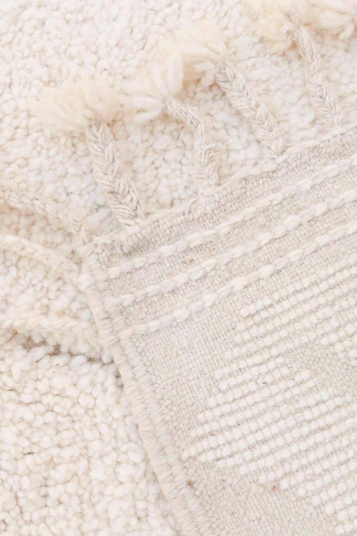 BERBERTEPPICH aus reiner Wolle 157x 262 cm - Beige, Naturmaterialien (157/262cm) - AFK Living