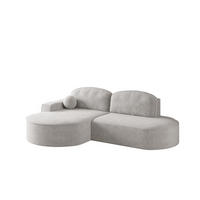 ECKSOFA Girona Mit Schlaffunktion - Hellgrau, Holzwerkstoff/Textil (278/179cm) - Fun Möbel
