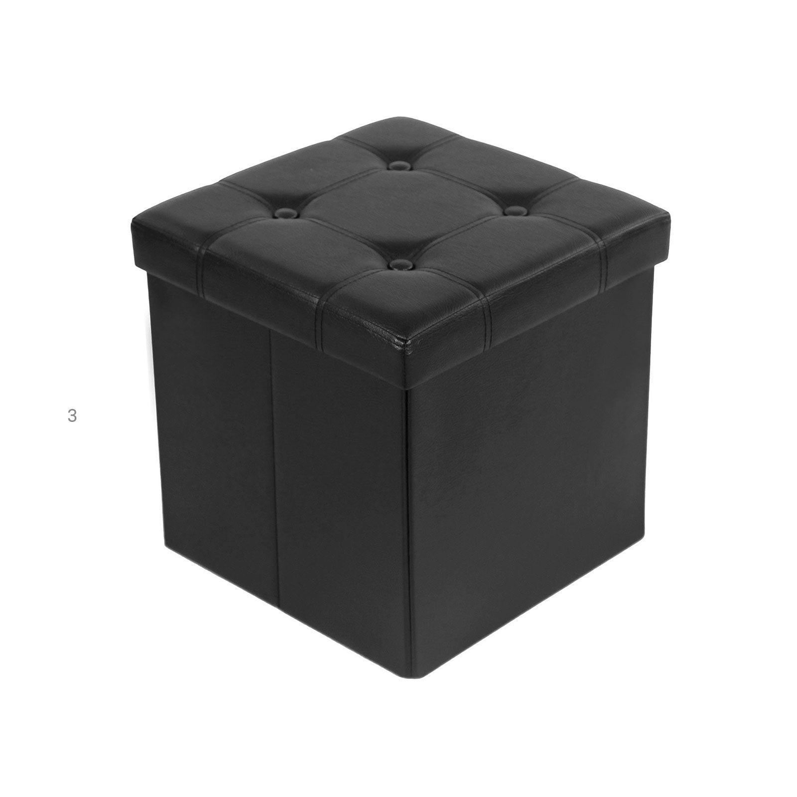 SITZHOCKER - Schwarz, Holzwerkstoff (38/38/38cm) - Hansiro