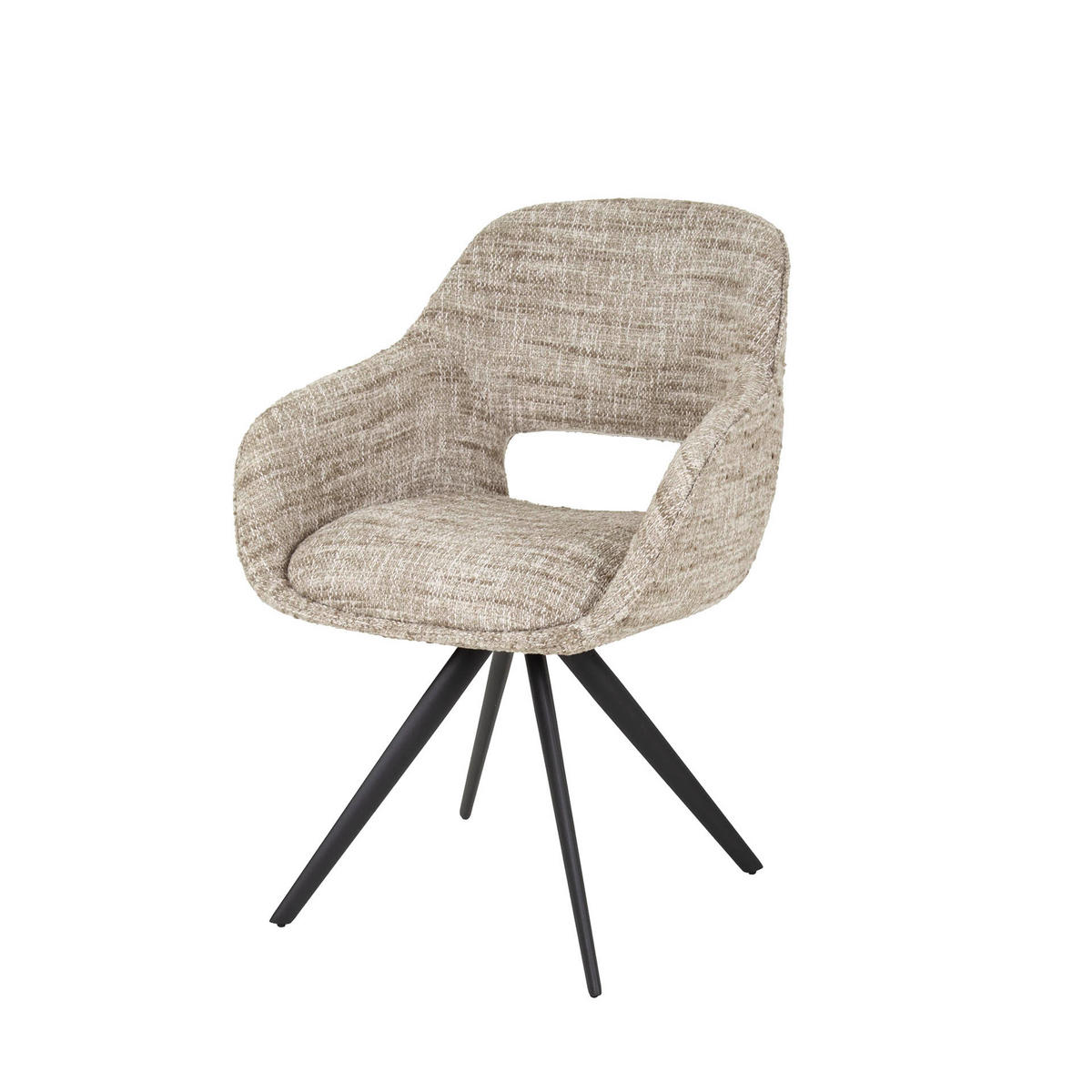 ESSZIMMERSTUHL Spring Beige 62/60/82 cm 2er-Set - Beige, Textil (60/82/62cm) - Hoyz Collection