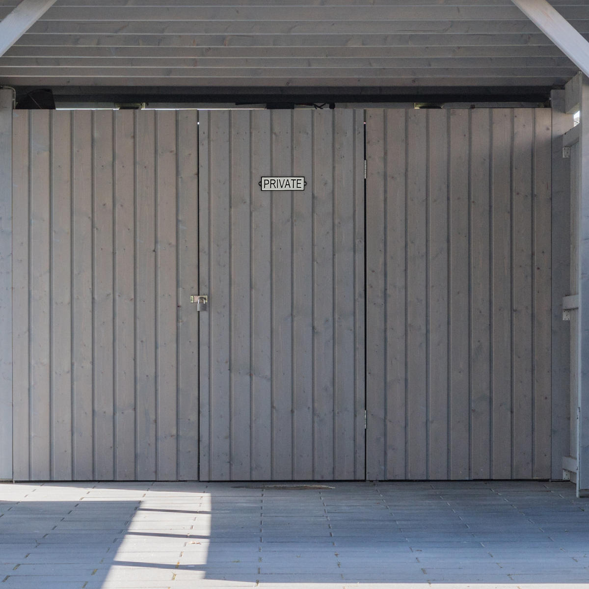 PRIVAT-SCHILD - Multicolor, Metall (19/5.5/0.5cm) - Relaxdays