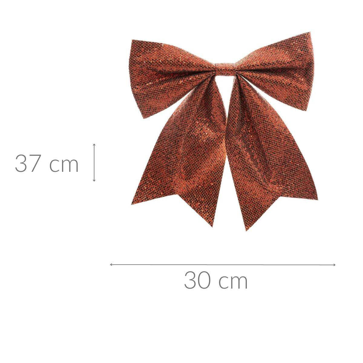 DEKOSCHLEIFE Kunststoff 30/37 cm - Rot, Kunststoff (1/37/29.5cm) - Atmosphera Createur d´interieur
