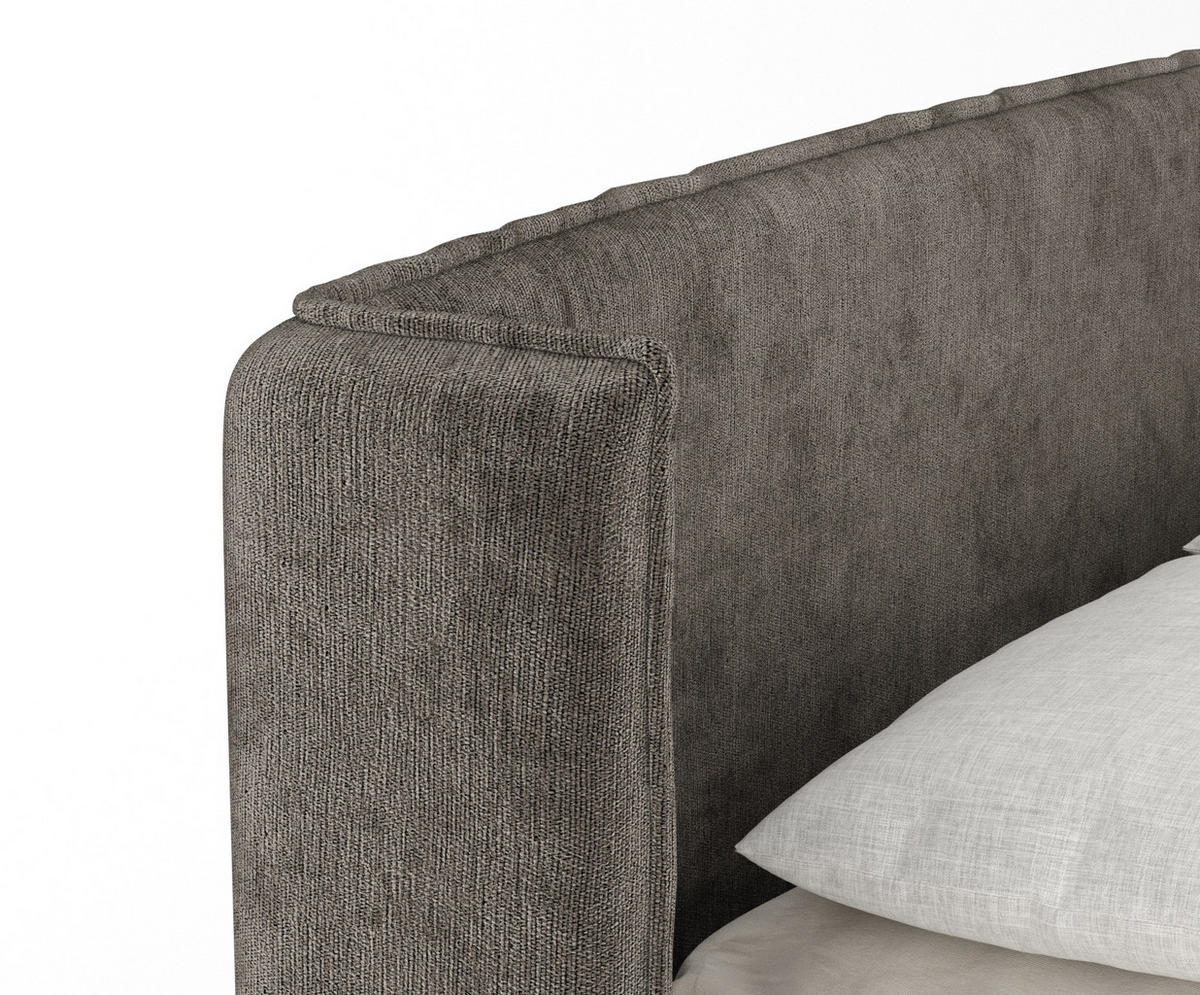 BOXSPRINGBETT Carizzo Dunkeblraun 140/200 cm mit Matratze und Topper - Dunkelbraun/Schwarz, Holz/Holzwerkstoff (140/200cm) - Maison de Reve