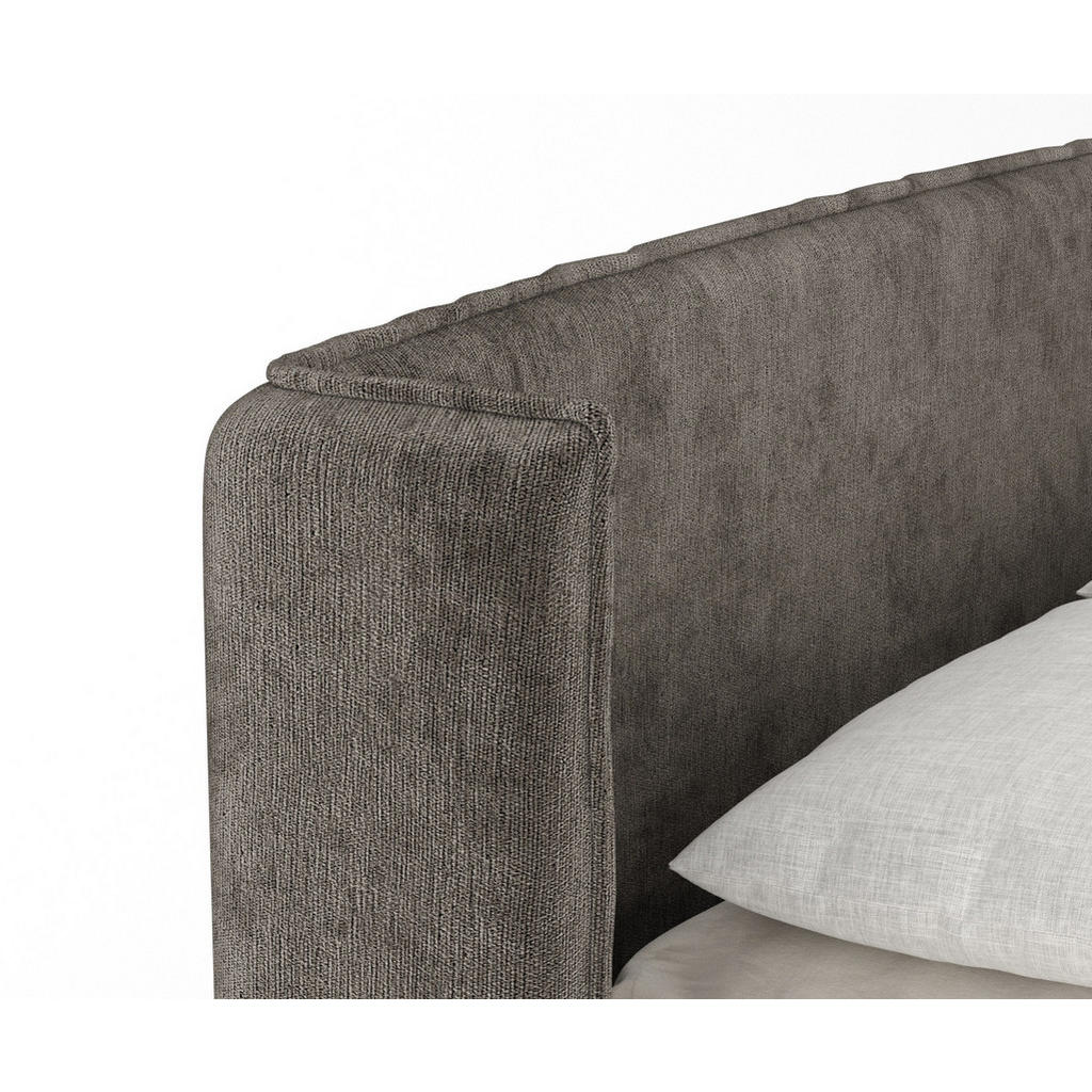Thumbnail - Maison de Reve Boxspringbett, Dunkelbraun, Textil, Buche, Kiefer, H2 + H3, Höhe ca. 36 cm, 200x200 cm, Oeko-Tex® Standar...