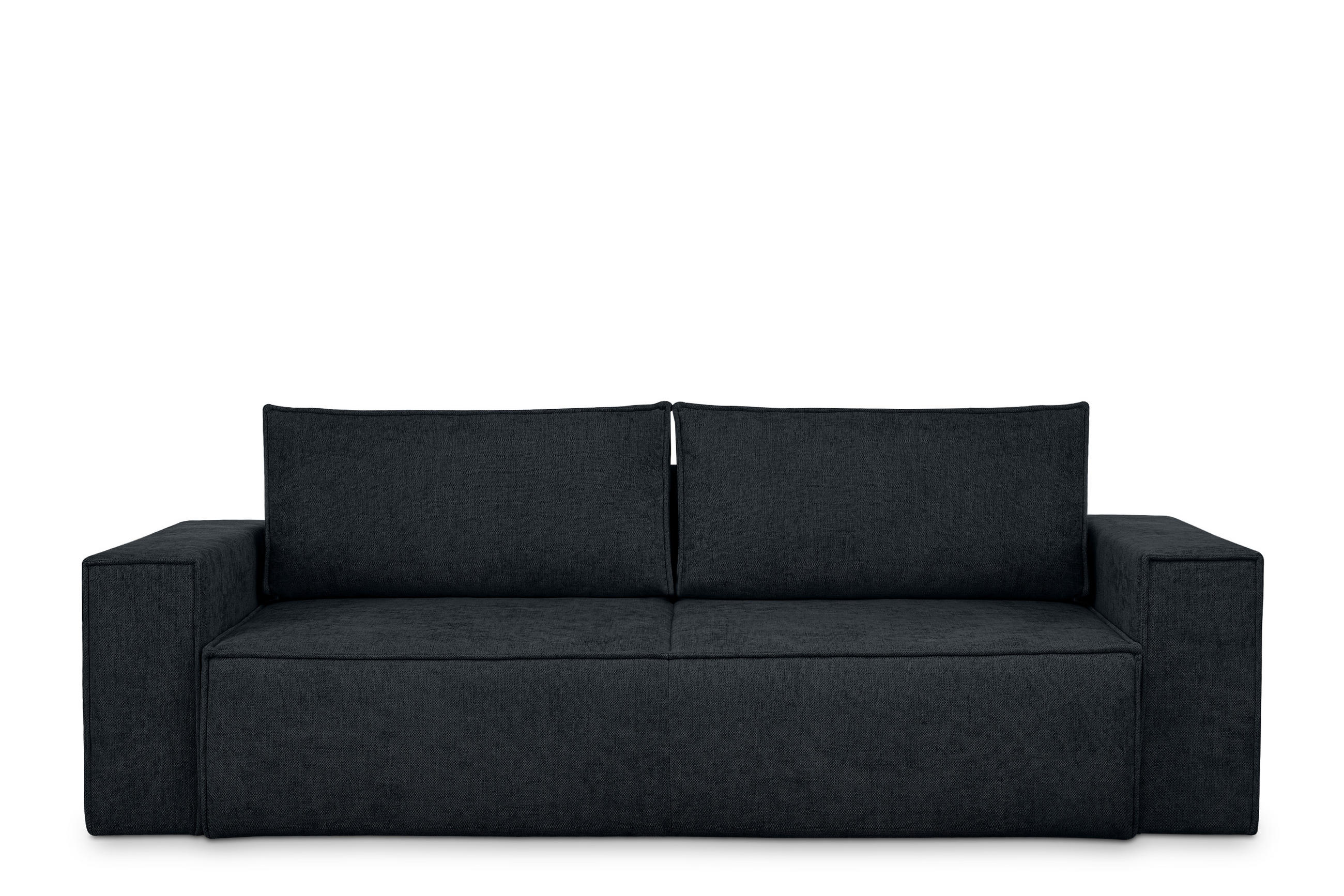 3-SITZER-SOFA NAPI II mit Schlaffunktion, dunkelblau - Dunkelblau, Textil (244/89/101cm) - KONSIMO®