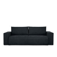 3-SITZER-SOFA NAPI II mit Schlaffunktion, dunkelblau - Dunkelblau, Textil (244/89/101cm) - KONSIMO®
