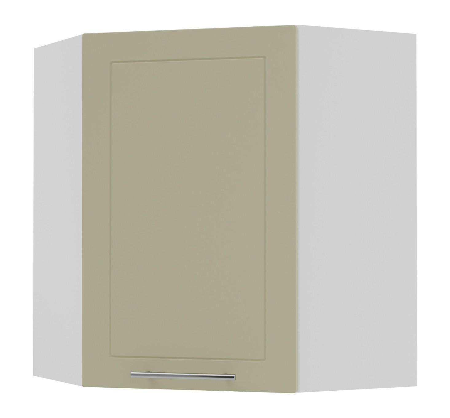 KÜCHENHÄNGESCHRANK Kvantum W10/60 Vanille Matt / Weiß Matt 60 / 60 / 72cm - Creme/Weiß, Holz/Holzwerkstoff (60/72/60cm) - Feldmann-Wohnen