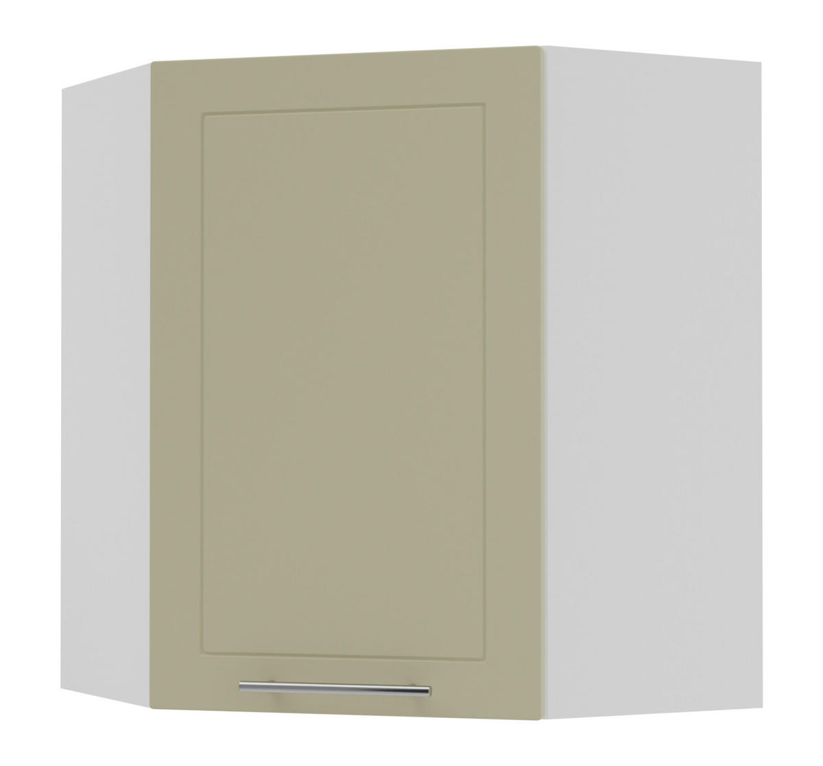 KÜCHENHÄNGESCHRANK Kvantum W10/60 Vanille Matt / Weiß Matt 60 / 60 / 72cm - Creme/Weiß, Holz/Holzwerkstoff (60/72/60cm) - Feldmann-Wohnen