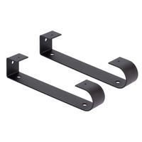 REGALTRÄGER als 2er Set Karla, Stahl in verschiedenen Trendfarben und Größen - Schwarz, Metall (4.5/6/30.5cm) - Alberts