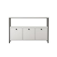 BUFFETSCHRANK solace weiss - Weiß, Holz (30/77/120cm) - Habitat Garten