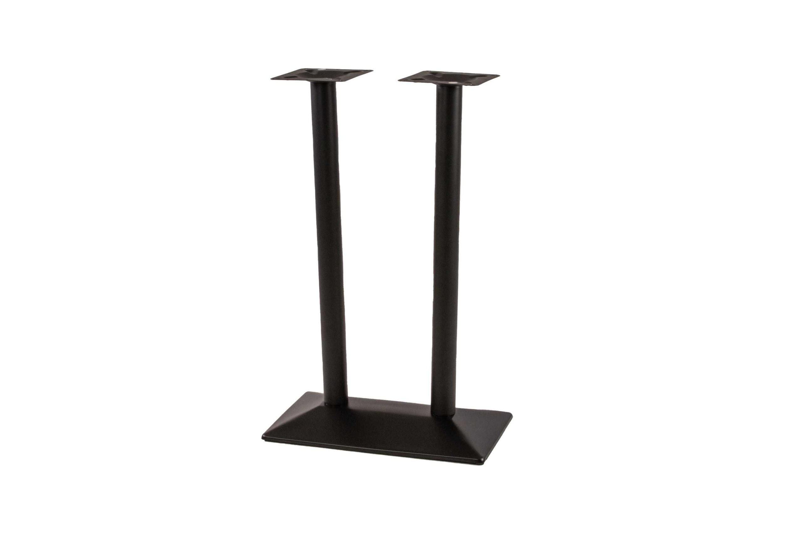 TISCHGESTELL STANDFUß DOPPELSÄULE HOCH - Schwarz, Metall (70/110/40cm) - SAM