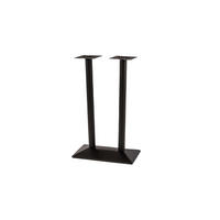 TISCHGESTELL STANDFUß DOPPELSÄULE HOCH - Schwarz, Metall (70/110/40cm) - SAM