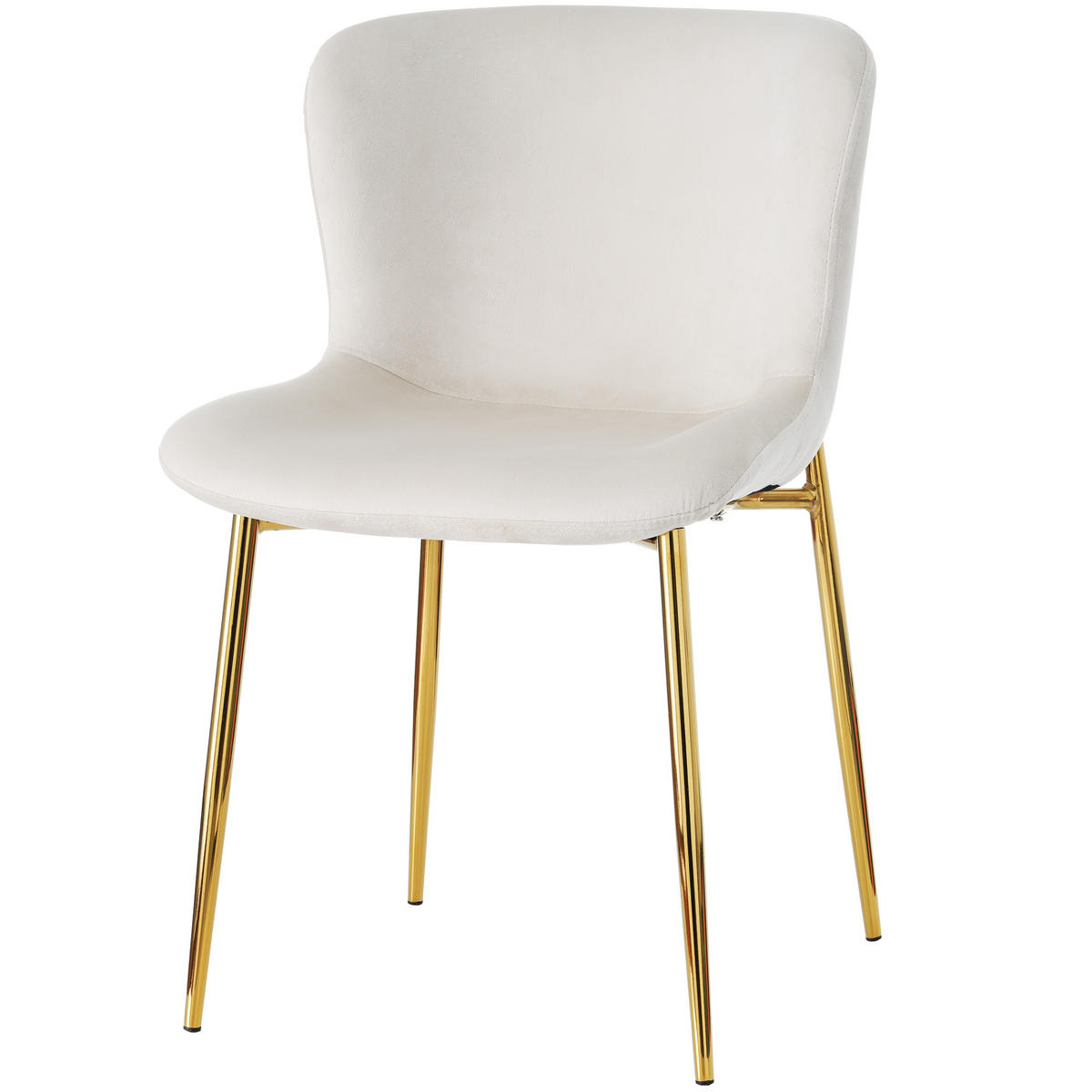 ESSTISCH Set ausziehbar mit 6 Stühlen – Holzoptik & Polsterstuhl - Eichefarben, Holzwerkstoff (160/76/80cm) - Urban Meuble