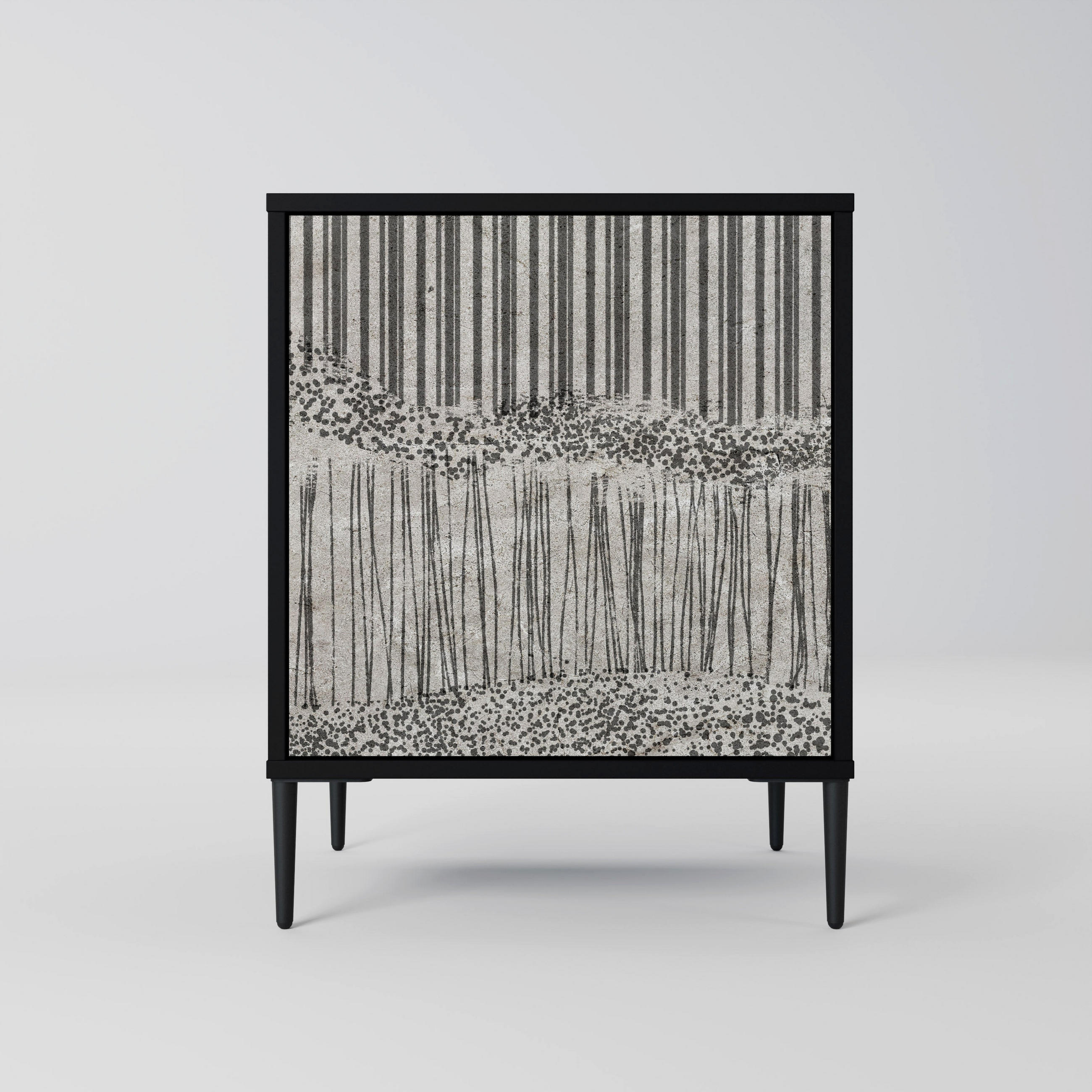 SpaceRebels Sideboard Schwarz 57.5x72.5x42 cm
