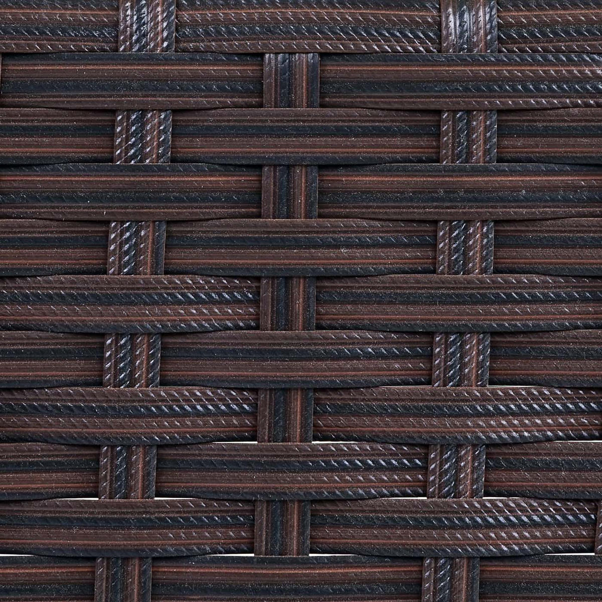 POLY-RATTAN SESSEL HALDEN Braun, Cremeweiß 2er-Set - Braun/Weiß, Kunststoff (59/83/60cm) - MCW