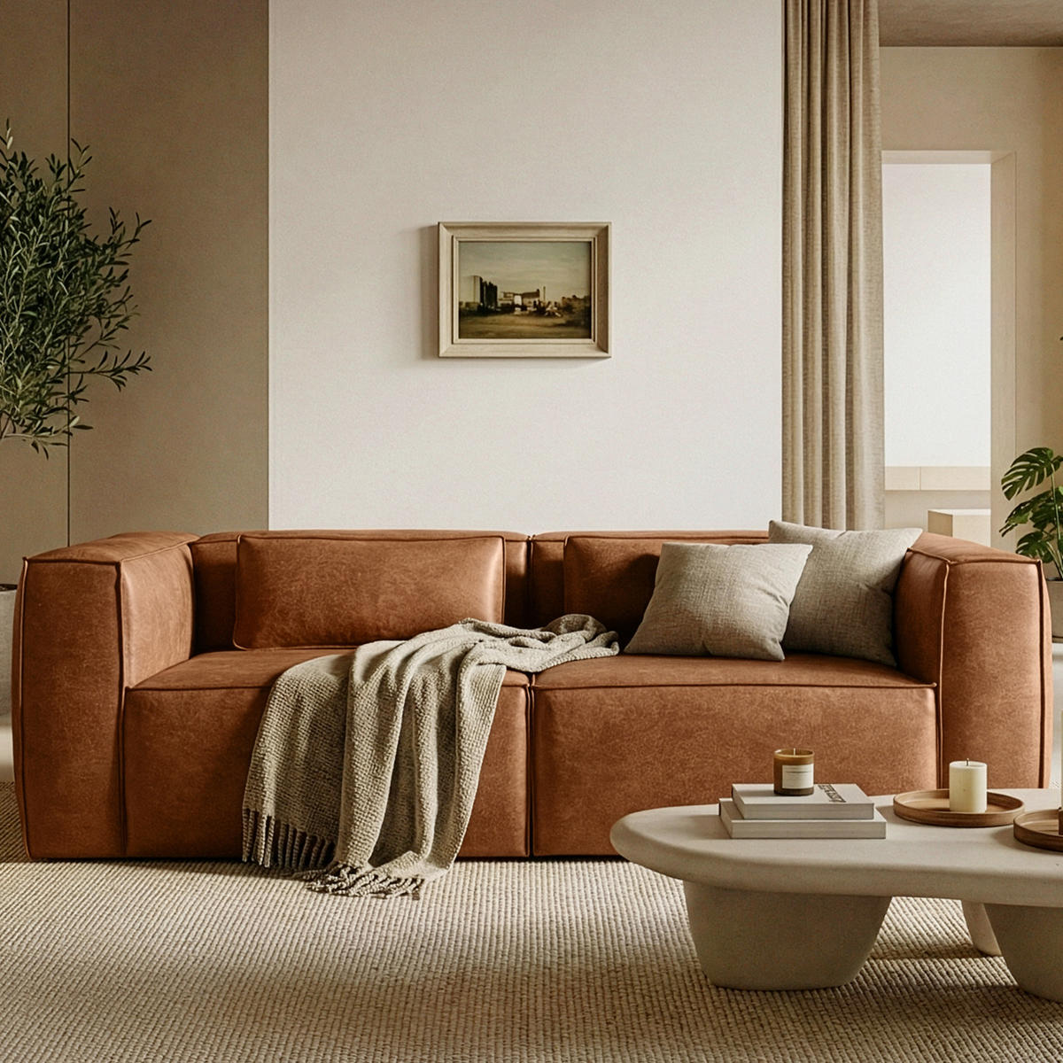 3-SITZER SOFA FEROX, Rot - Rot, Holz/Holzwerkstoff (240/73/96cm) - KONSIMO®