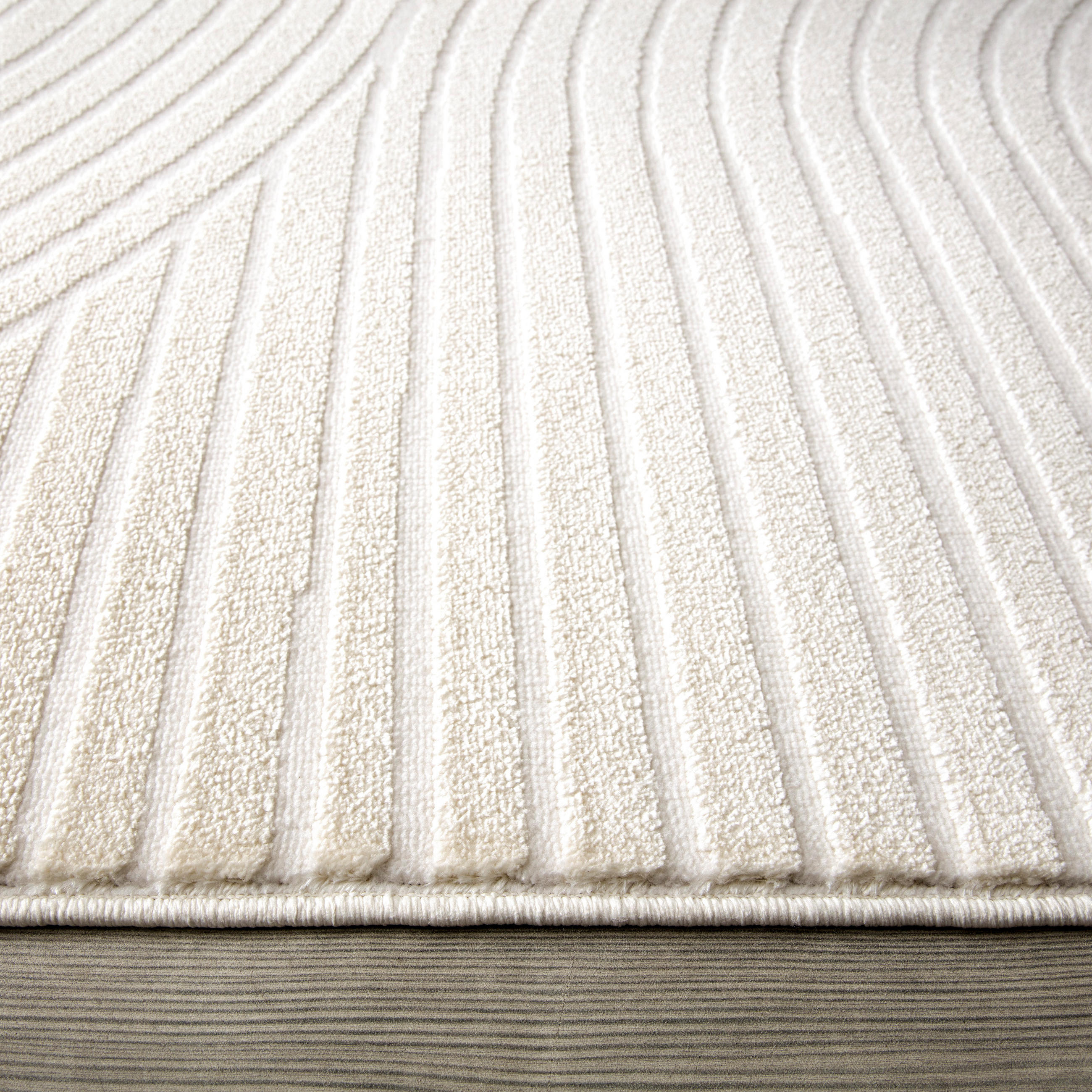 Thumbnail - Paco Home Kurzflorteppich, Creme, Textil, Rechteckig, 240x340 cm, strapazierfähig, für Fußbodenheizung geeignet, Teppich...