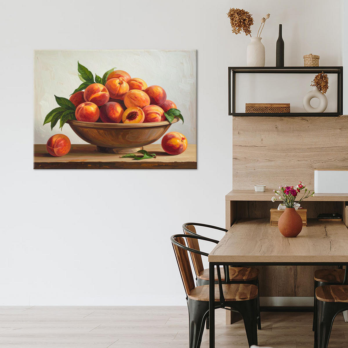 LEINWANDBILD Essen & Trinken 120x80cm - Orange, Textil (120/80cm) - Feeby