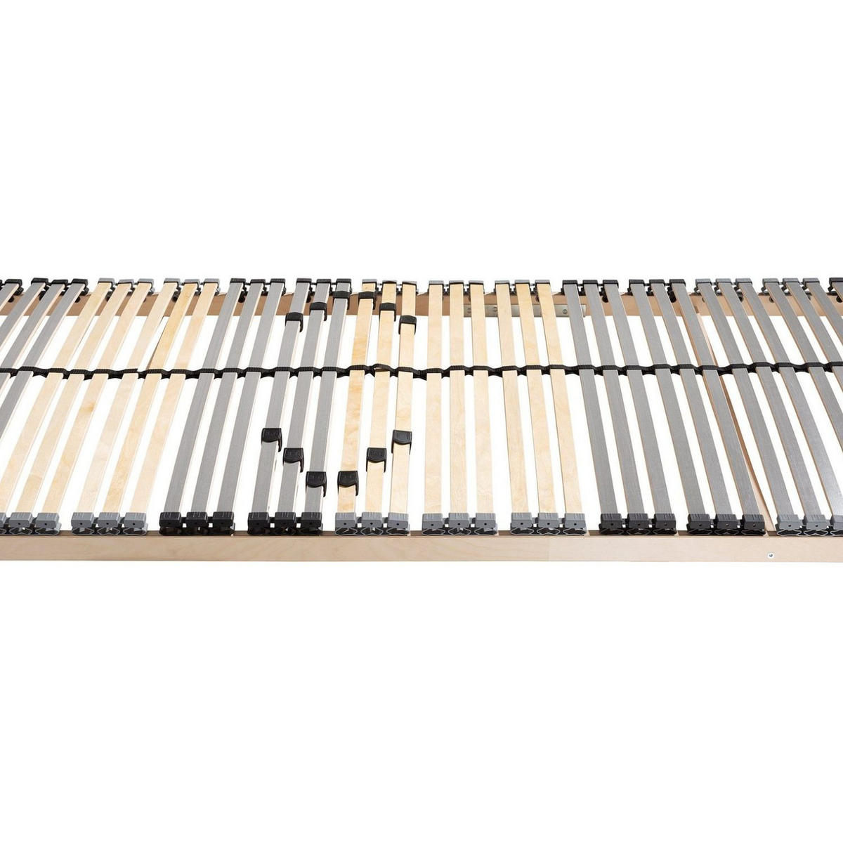 LATTENROST Lux Fix SET - 180x200 cm (2x 90x200 cm), mit Härteregulierung, 7 Zonen, 42 Latten, Buchenholz - Buchefarben/Braun, Holz (180/200cm) - Sleepneo